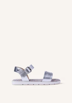 SANDALIAS PIEL BRILLO Y TACHAS CABERFAE
