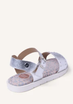 SANDALIAS PIEL BRILLO Y TACHAS CABERFAE