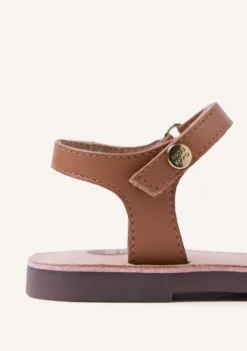 SANDALIAS PIEL CALADA FLORES DIPOLOG
