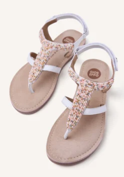 SANDALIAS PIEL CUENTAS Y ABALORIOS INYA