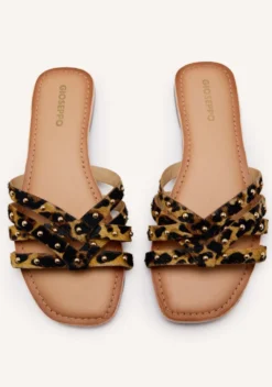 SANDALIAS PIEL ESTAMPADO ANIMAL ISABELLE