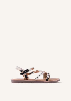 SANDALIAS PIEL ESTAMPADO ANIMAL KIMILILI