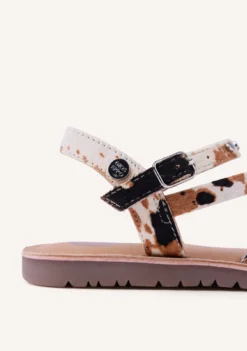SANDALIAS PIEL ESTAMPADO ANIMAL KIMILILI