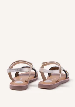 SANDALIAS PIEL, RAFIA Y ABALORIOS SOLWAY
