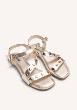 SANDALIAS PIEL TACHAS MASENO