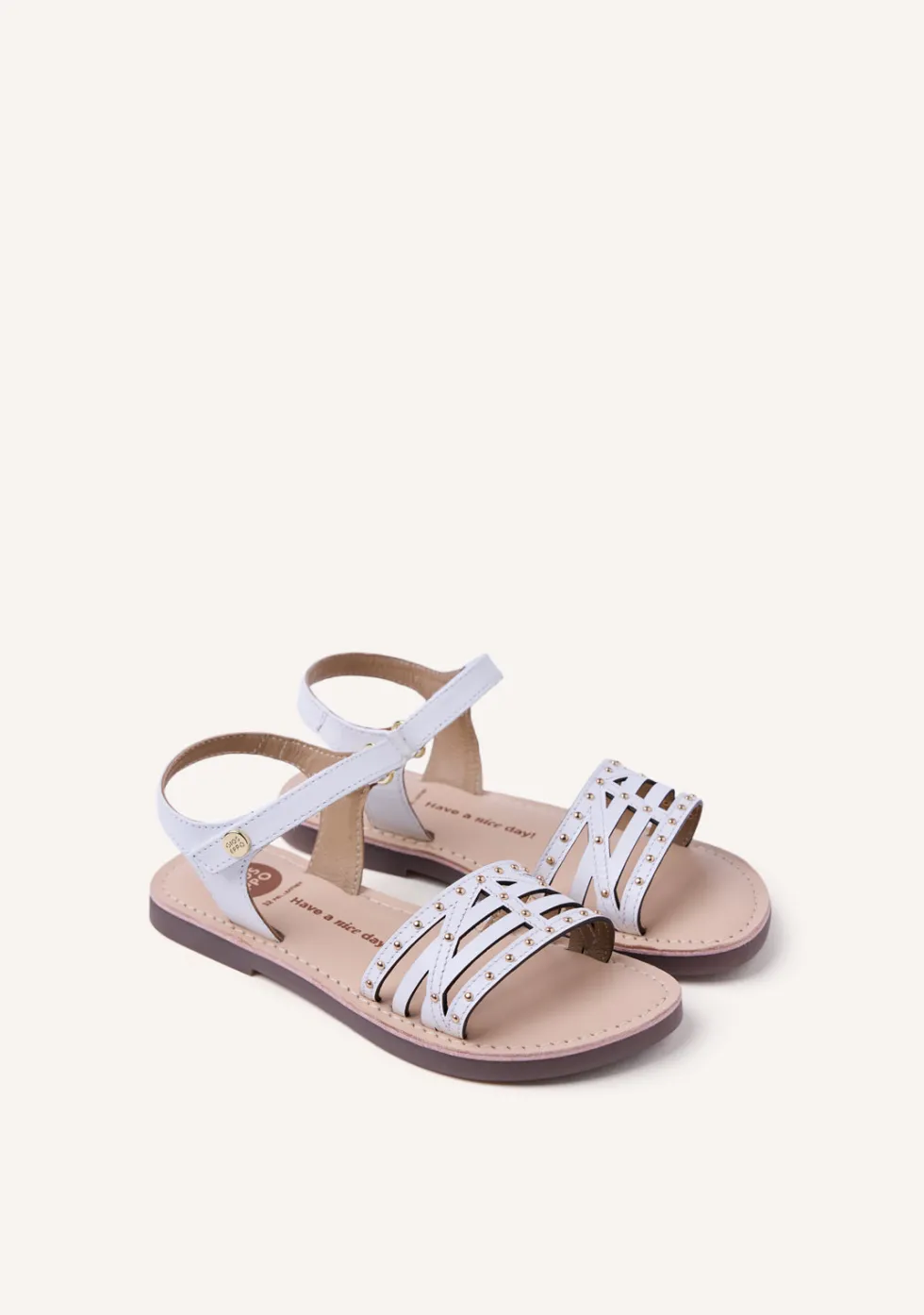 SANDALIAS PIEL TACHAS YSTAD