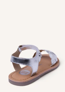 SANDALIAS PIEL TRENZADA BRILLO KINSHASA