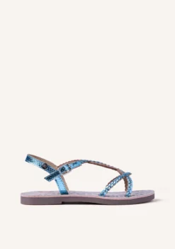 SANDALIAS PIEL TRENZADA BRILLO BODEN
