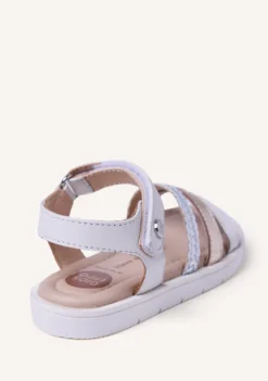 SANDALIAS PIEL TRENZADA BRILLO BUKOBA