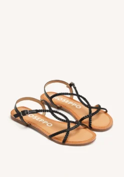SANDALIAS PIEL TRENZADA NIOAQUE