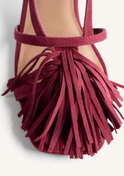 SANDALIAS TACÓN PIEL FLECOS LUKAC