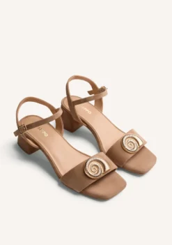 SANDALIAS TACÓN PIEL JOYA VERNDALE
