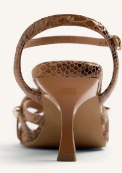 SANDALIAS TACÓN PIEL TACHAS KAPSABET