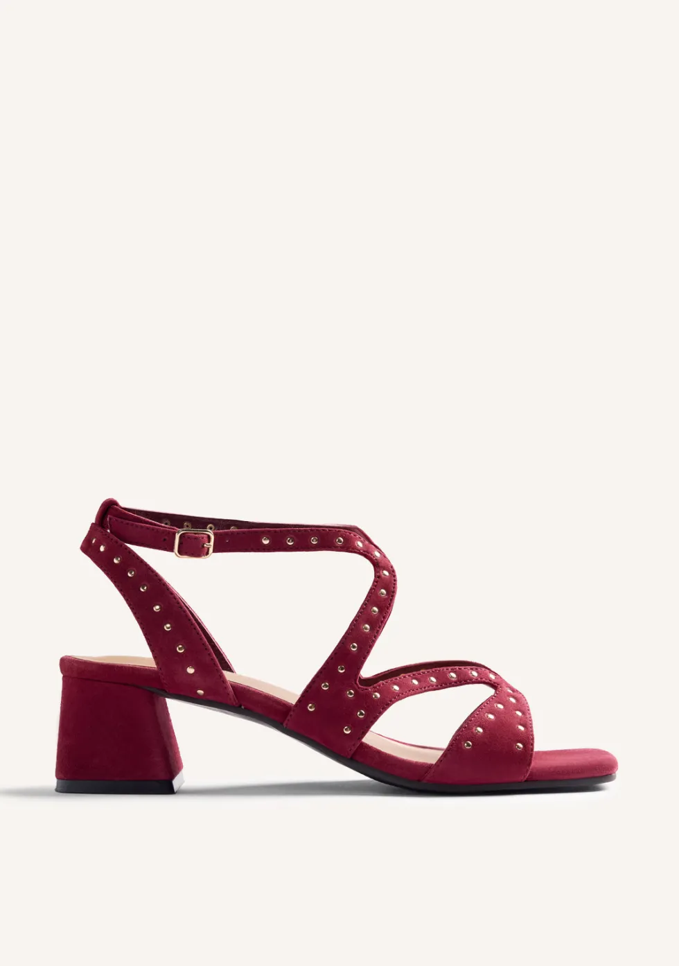 SANDALIAS TACÓN PIEL TACHAS WATATE