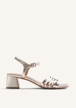 SANDALIAS TACÓN PIEL Y TACHAS BAIS