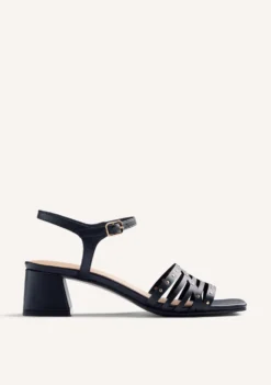 SANDALIAS TACÓN PIEL Y TACHAS BAIS