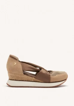 ZAPATILLAS ABIERTAS PIEL CUÑA RAFIA DARLINGTON