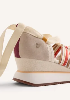 ZAPATILLAS ABIERTAS PIEL CUÑA MERTI