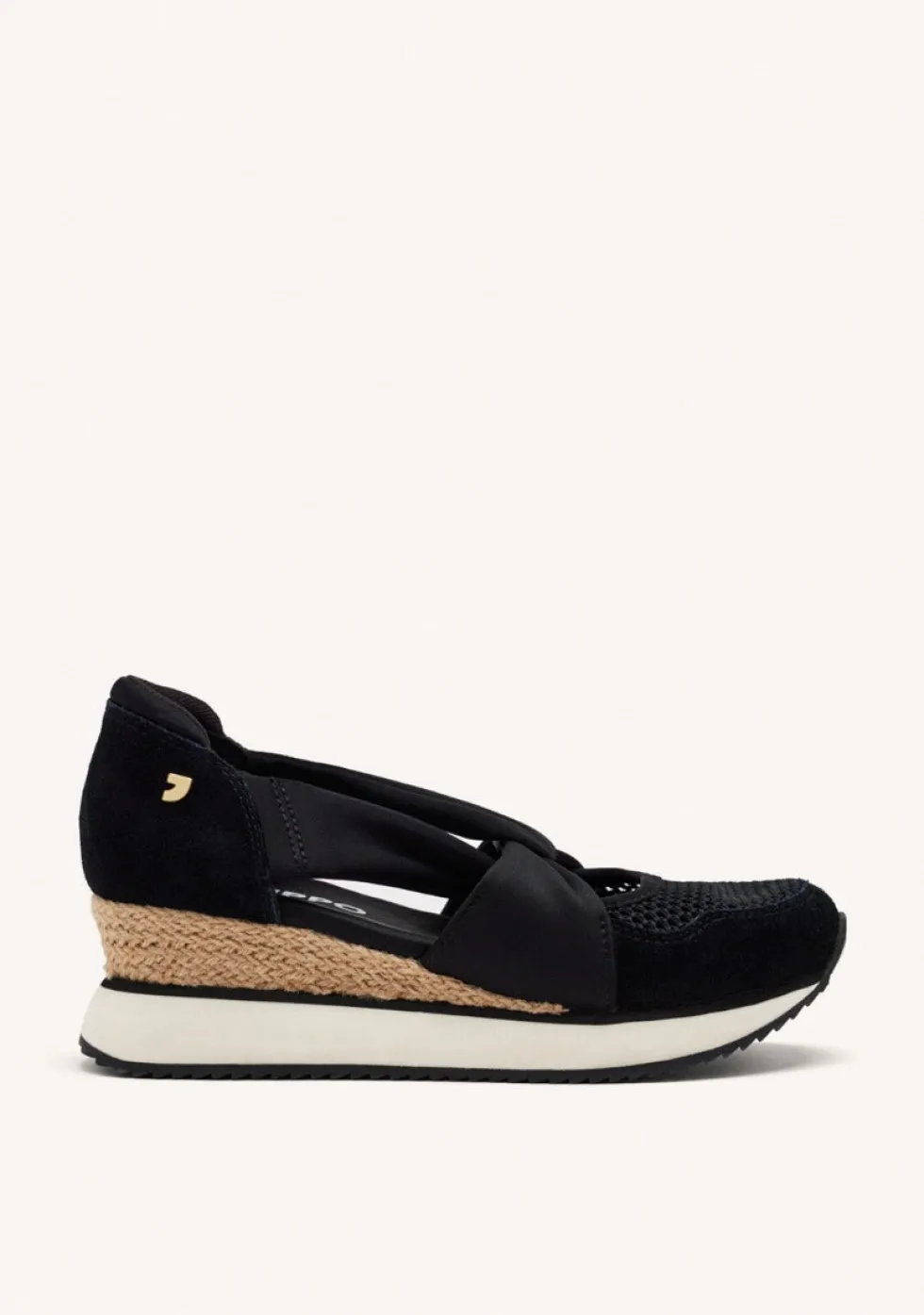 ZAPATILLAS ABIERTAS PIEL CUÑA RAFIA DARLINGTON