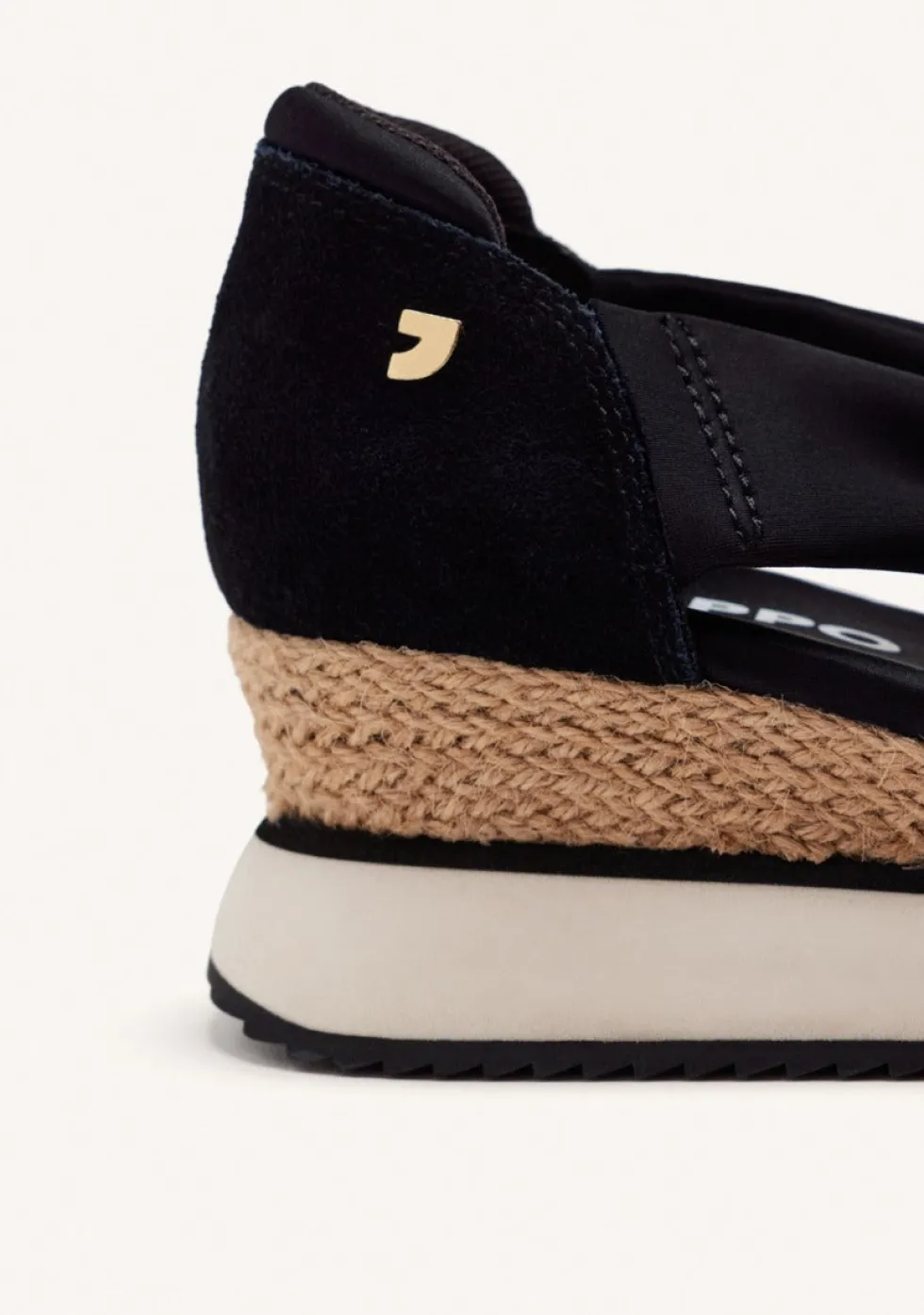 ZAPATILLAS ABIERTAS PIEL CUÑA RAFIA DARLINGTON