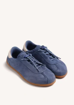 ZAPATILLAS BAREFOOT AZUL PIEL SERRAJE