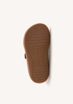 ZAPATILLAS BAREFOOT BURDEOS PIEL