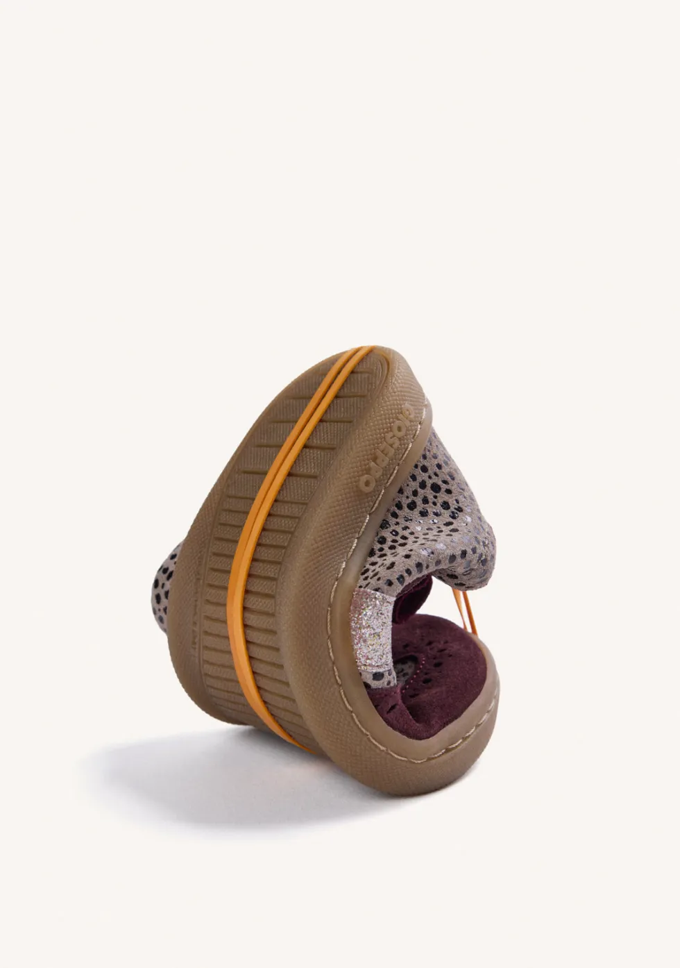 ZAPATILLAS BAREFOOT PIEL BURDEOS ESTAMPADO ANIMAL