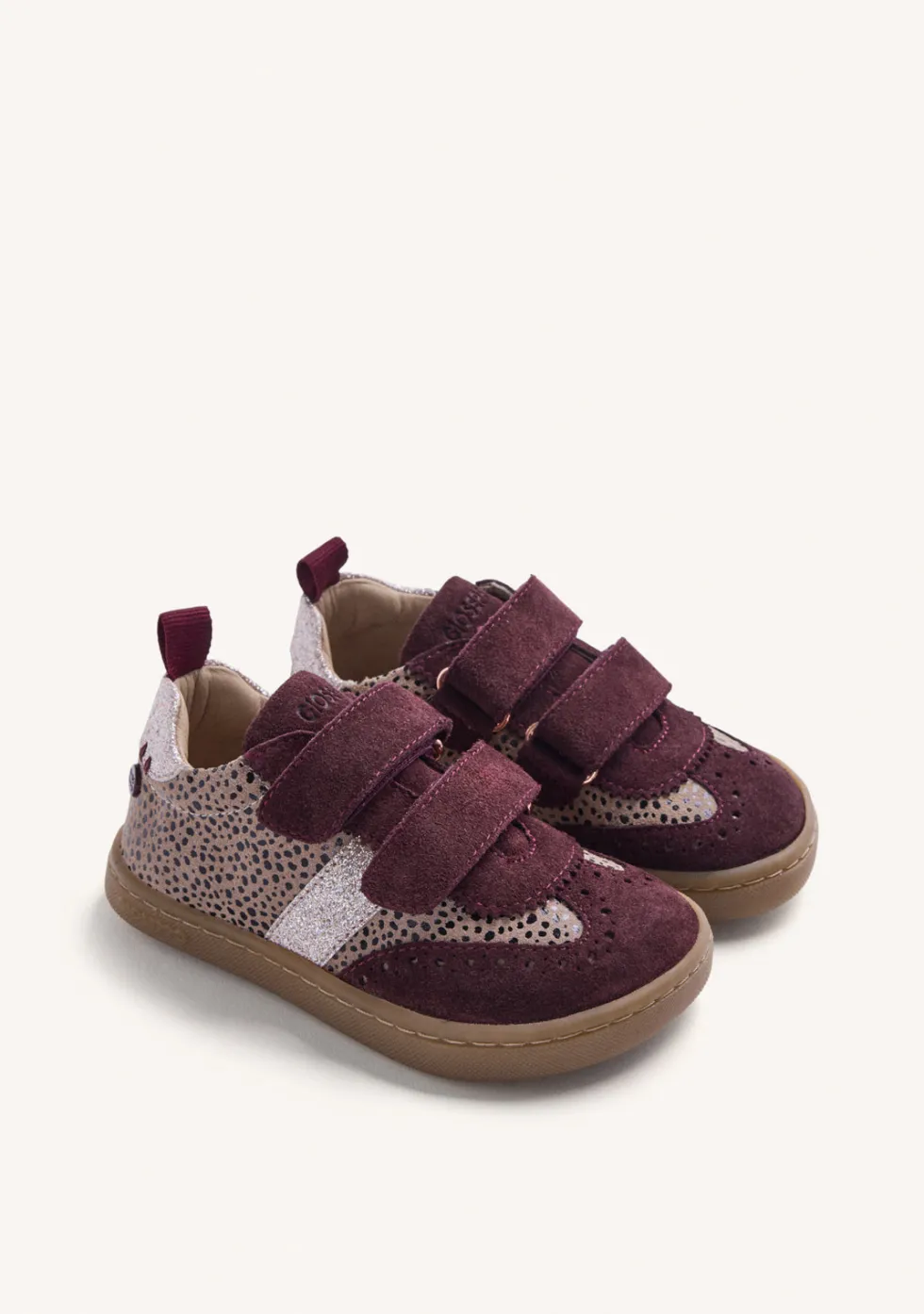 ZAPATILLAS BAREFOOT PIEL BURDEOS ESTAMPADO ANIMAL
