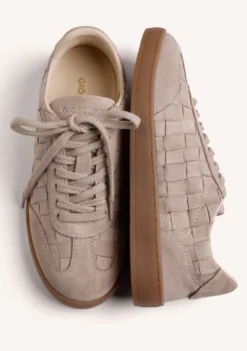 ZAPATILLAS BEIGE PIEL TRENZADA