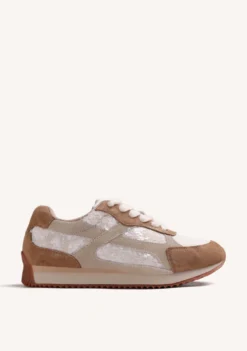 ZAPATILLAS CREMA PIEL BRILLO