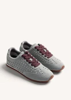 ZAPATILLAS GRIS PIEL BRILLO