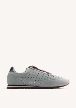 ZAPATILLAS GRIS PIEL BRILLO