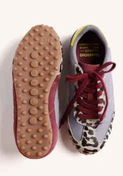 ZAPATILLAS GRIS PIEL Y NYLON