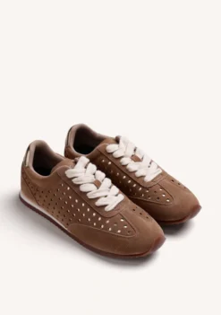 ZAPATILLAS MARRÓN PIEL BRILLO