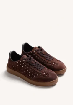 ZAPATILLAS MARRÓN PIEL BRILLO