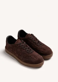 ZAPATILLAS MARRÓN PIEL TRENZADA