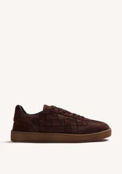 ZAPATILLAS MARRÓN PIEL TRENZADA