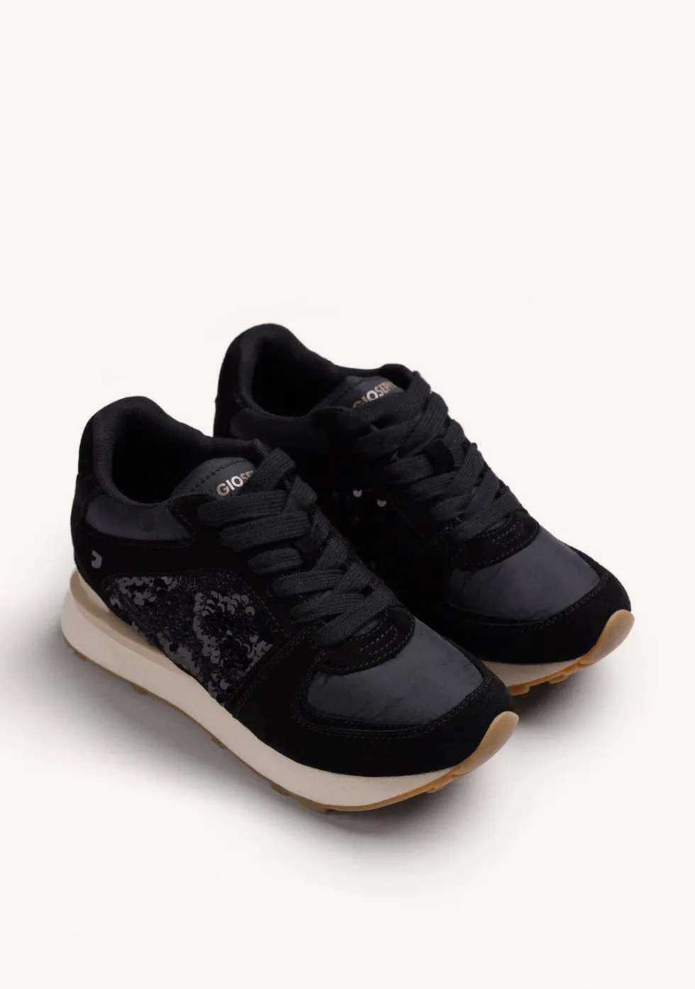 ZAPATILLAS NEGRO PIEL CUÑA