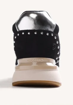 ZAPATILLAS NEGRO PIEL CUÑA