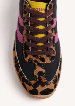 ZAPATILLAS NEGRO PIEL Y NYLON