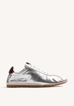 ZAPATILLAS PLATEADO PIEL