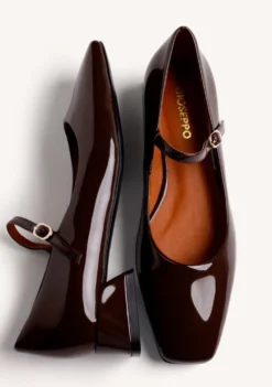 ZAPATOS MARRÓN MARY-JANE EFECTO CHAROL