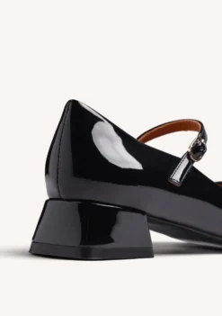 ZAPATOS NEGRO MARY-JANE EFECTO CHAROL
