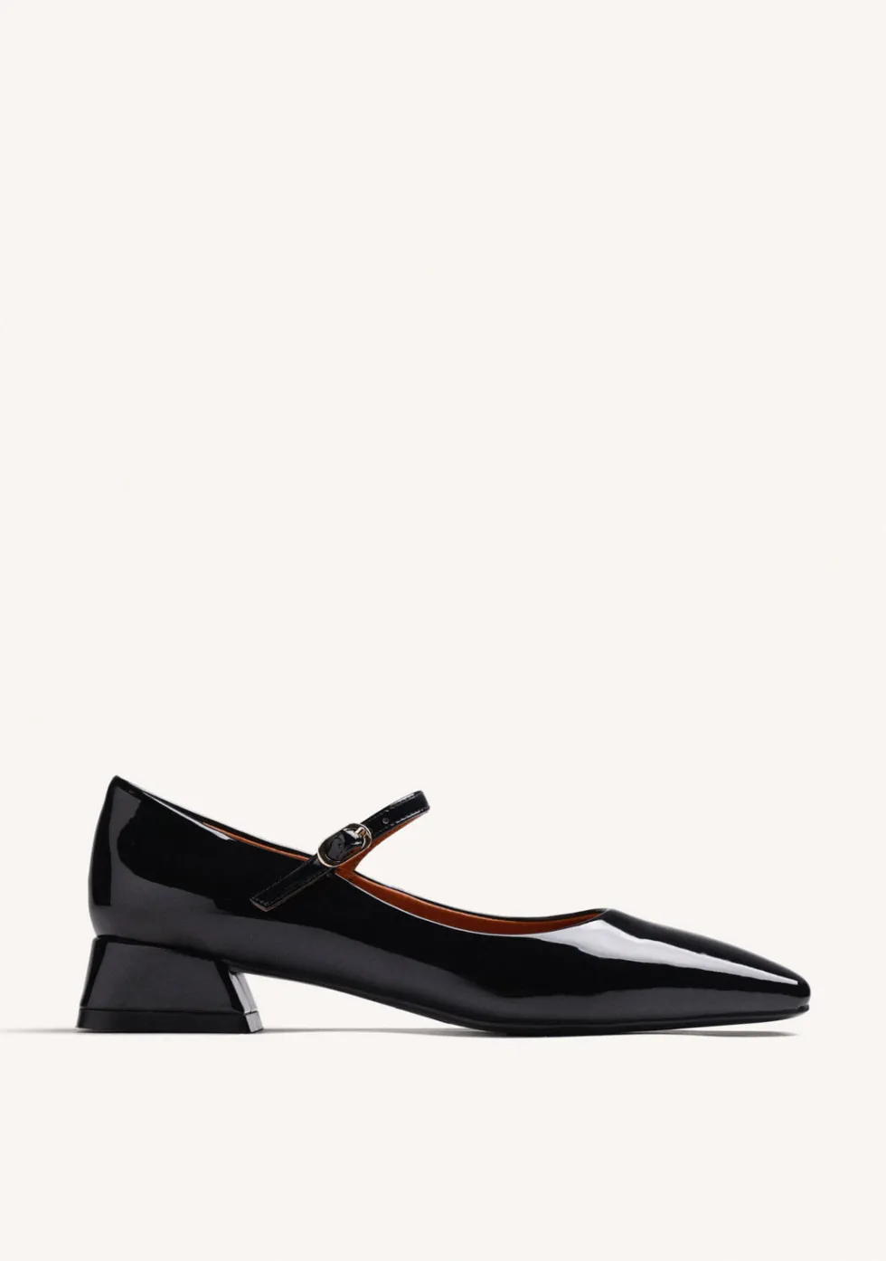 ZAPATOS NEGRO MARY-JANE EFECTO CHAROL