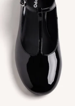 ZAPATOS NEGRO MARY-JANE EFECTO CHAROL