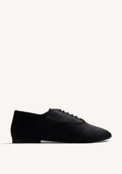 ZAPATOS PLANOS NEGROS PIEL