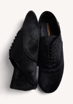 ZAPATOS PLANOS NEGROS PIEL