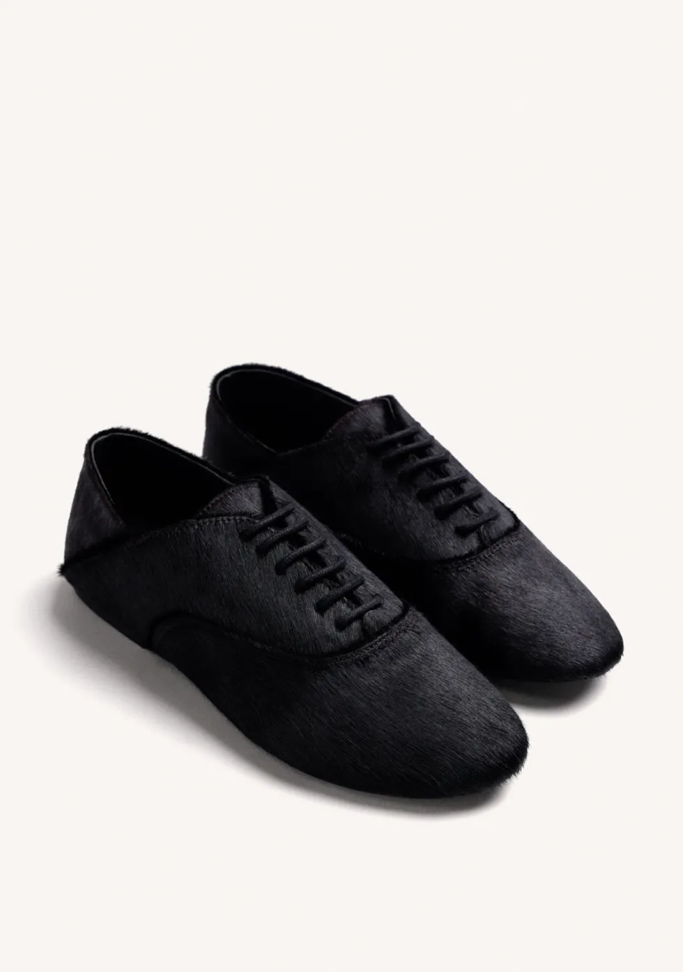 ZAPATOS PLANOS NEGROS PIEL