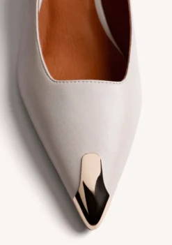 ZAPATOS TACÓN CREMA