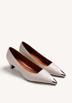 ZAPATOS TACÓN CREMA